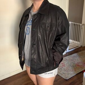 Classic Black Leather Jacket